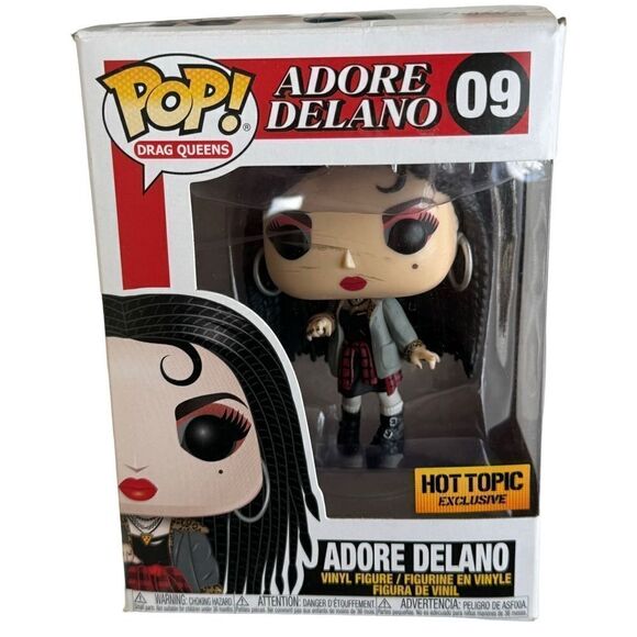 Funko POP! Drag Queens Adore Delano Hot Topic 09 new - damaged insert - Picture 1 of 10